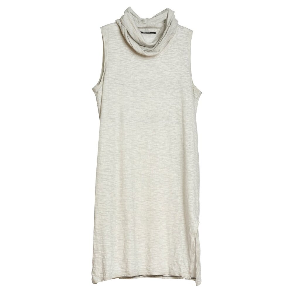 LUMEN ET UMBRA (Italy) Melange Jersey Knit Linen Blend Scarf Tank : S